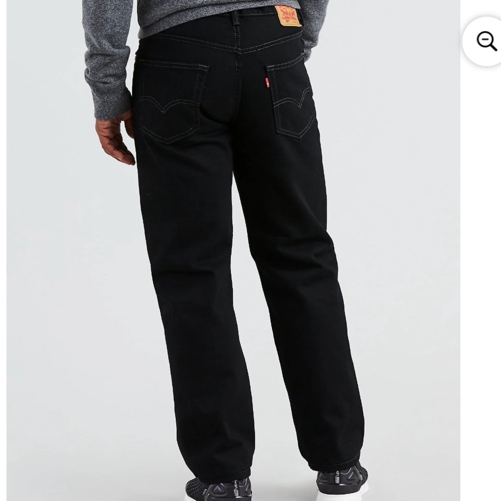 Levi's Men's Big & Tall 550 Relaxed Fit Jeans Black 44 x 29 NWT Cotton Waterless